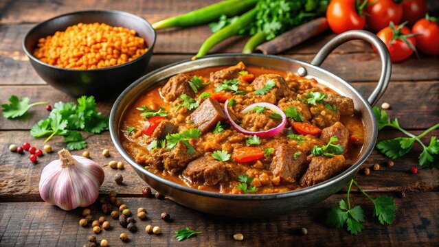 Delicious and spicy mumbar dish with meat and lentils , mumbar, easy recipe, Middle Eastern cuisine, flavorful, tasty
