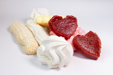 Mix of different types of traditional Brazilian sweets. Popular food.