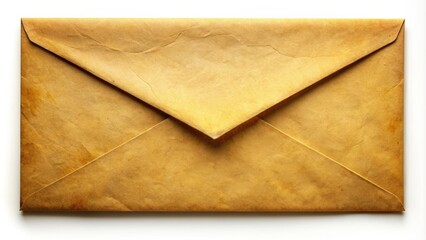 Old envelope with yellowed paper, vintage, retro, aged, paper, communication, letter, messaging, nostalgic, antique