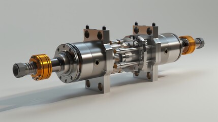 A 3D render of a sidebyside exhaust gas temperature transducer