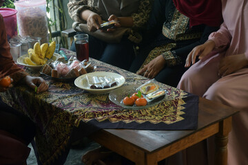 Traditional cake served on the table