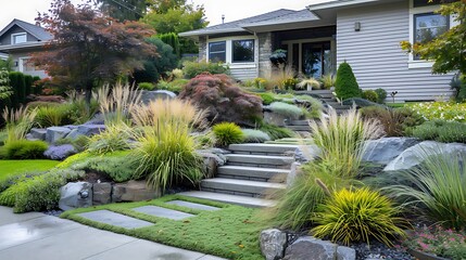 Obraz premium Features about current planting and landscaping ideas