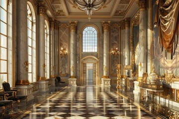 Fototapeta premium Classical Longue Interior