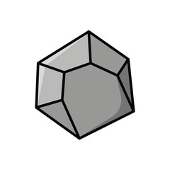 stone icon vector design temp[late simple and clean