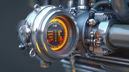 A 3D render of an ATV air intake temperature sensor