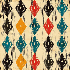 Ikat the pattern of Thailand culture