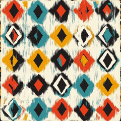Ikat the pattern of Thailand culture
