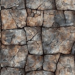 Fototapeta premium seamless pattern of rustic stone textures with subtle cracks