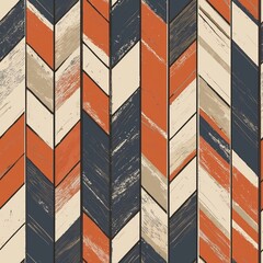 Fototapeta premium seamless pattern of simple herringbone patterns with a rustic feel