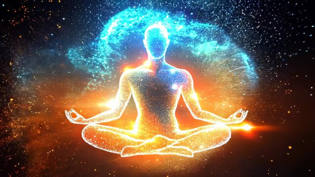 spiritual body in the tranquility of yoga