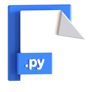 python language 3D icon illustration