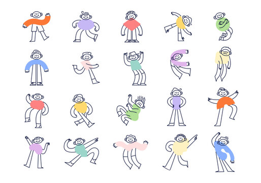 Abstract Shape Character Illustration Element Set 