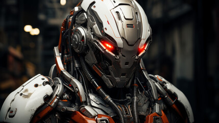 Creative futuristic robot desktop wallpaper