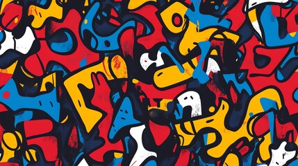 Naklejka premium Abstract colorful graffiti background with a grunge texture.