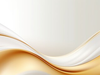 Free plain white background with gold wave