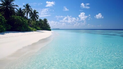 Fototapeta premium Beautiful Maldives Islands Ocean Tropical Beach