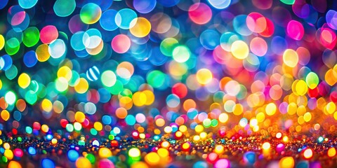 Naklejka premium Abstract background with colorful bokeh lights
