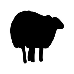 Goat Illustration Silhouette Eid al-Adha