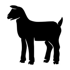 Silhouette Goat for Eid Al-Adha