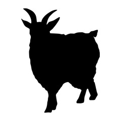 Silhouette Goat for Eid Al-Adha
