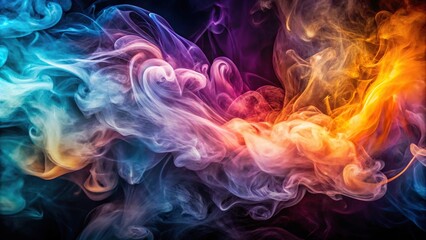 Abstract background with swirling smoke effects copy space