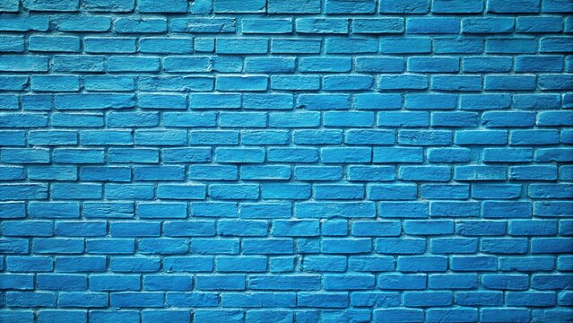 Abstract blue brick wall texture background