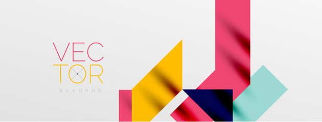 Minimal composition abstract lines and triangles background. Vector Illustration For Wallpaper, Banner, Background, Card, Book Illustration, landing page