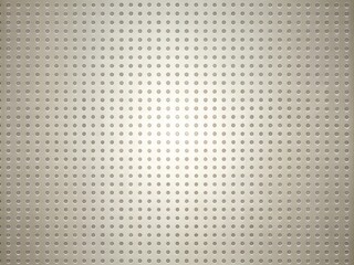Tiny dots in a seemingly endless grid, overlapping with subtle shadowing on a light gray background