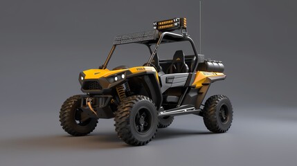 A realistic 3D render of a UTV airfuel monitoring sensor