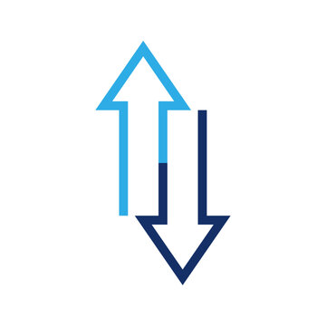 Arrow up and arrow down icon