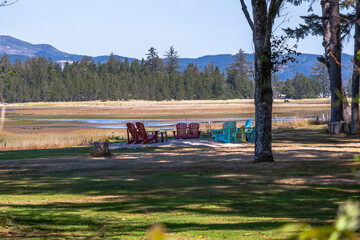 Fototapeta premium Recreation area in natural landscape near the state park