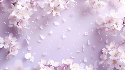 light purple background with delicate floral patterns along the edges, creating an elegant and soft atmosphere for writing or photography. suitable as a backdrop for a wedding card, fashion photoshoot