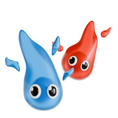 japanese onibi 3D icon illustration