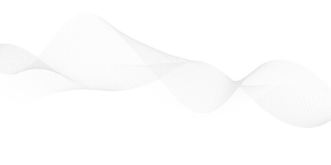 Creative black line wave art abstract vector template illustration on white background, music concept vector background illustration