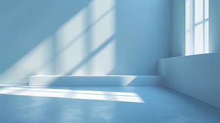 Light blue minimalistic background for product