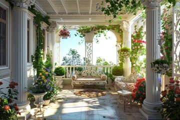 Classical Building Terrace