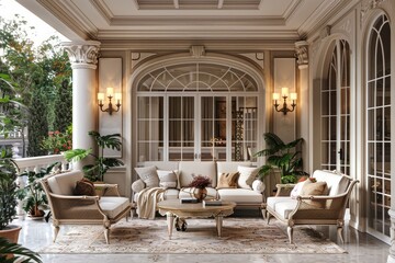 Classical Building Terrace