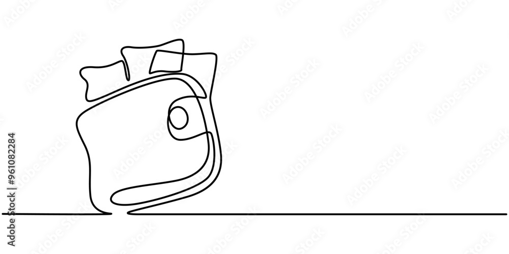 Poster one continuous line. wallet with banknotes. money in a leather wallet. flat minimal icon. one contin