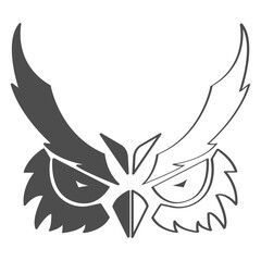 the owl vector illustration logo