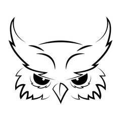 the owl vector illustration logo