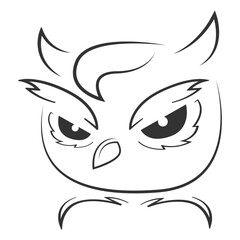 the owl vector illustration logo