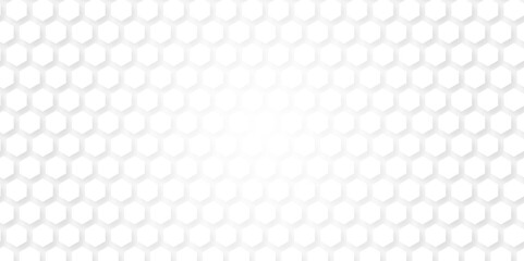 Hexagons pattern in 3D perspective abstract background. Hexagonal honeycomb pattern background, geometric mesh cell texture. modern