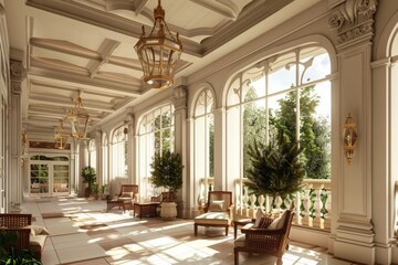 Classical Building Terrace