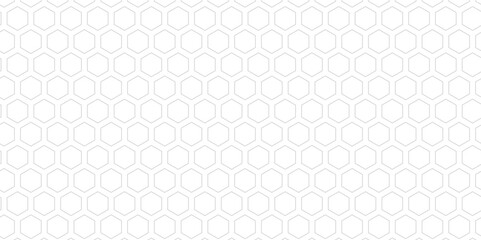 Hexagons pattern in 3D perspective abstract background. Abstract background with simple hexagonal elements.