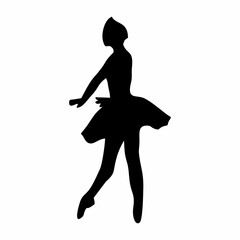 silhouette of ballet dancing movements © Kuldi