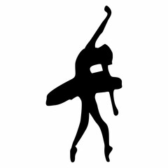 silhouette of ballet dancing movements © Kuldi