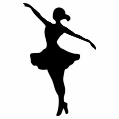 silhouette of ballet dancing movements © Kuldi