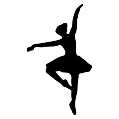 silhouette of ballet dancing movements © Kuldi