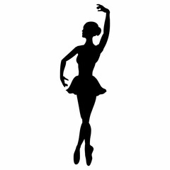silhouette of ballet dancing movements © Kuldi