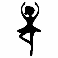 silhouette of ballet dancing movements © Kuldi
